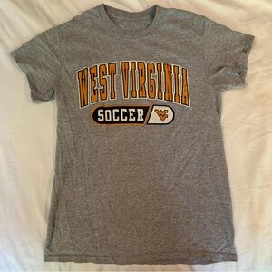 Vintage West Virginia University Soccer Gray T-shirt